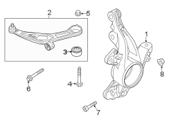 Image of Suspension Control Arm (Front, Rear, Upper, Lower) image for your 2019 Lincoln MKZ Reserve I Sedan 2.0L EcoBoost A/T FWD 