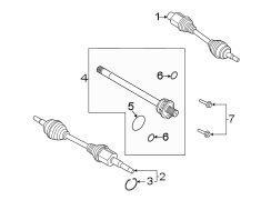 Image of CV Axle Assembly (Front, Upper) image for your 2022 Ford Bronco Sport   