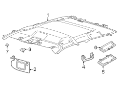 Image of Roof Bezel image for your 2004 Ford F-150 4.6L Triton (Romeo) V8 A/T RWD STX Standard Cab Pickup Stepside 