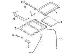 Image of Sunroof Deflector image for your 2004 Ford Focus   