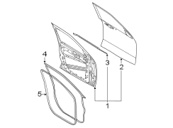 Image of Door Shell (Front) image for your Ford Maverick  