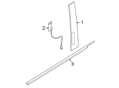 Image of Door Belt Molding image for your 2024 Ford Maverick   