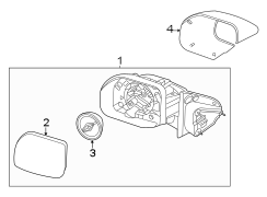 Image of Door Mirror Cover image for your Ford Maverick  