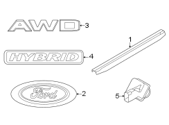 Image of Tailgate Emblem image for your 2024 Ford Maverick   