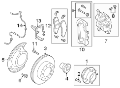 Image of Wheel Bearing and Hub Assembly (Front) image for your 2014 Lincoln MKZ   