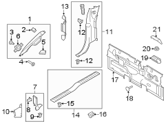 Image of Door Sill Plate (Front) image for your 2003 Ford F-150 5.4L Triton V8 CNG M/T RWD XLT Crew Cab Pickup Stepside 