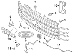 Image of Grille (Lower) image for your 1989 Ford F-150   