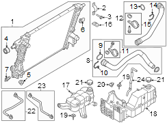 Image of Radiator Coolant Hose (Upper, Lower) image for your 2008 Ford Ranger   