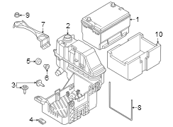 Image of Battery Cover image for your Ford