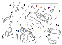 Image of Air Filter Housing (Lower) image for your 2021 Ford F-350 Super Duty   