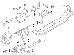 Image of Engine Mount (Front, Rear) image for your 2016 Lincoln MKZ   