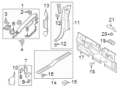 Interior trim. (1/1)