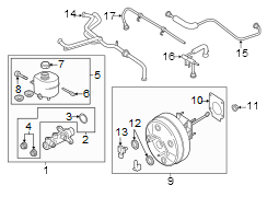 Image of Brake Master Cylinder image for your 2023 Ford F-150  Raptor Crew Cab Pickup Fleetside 