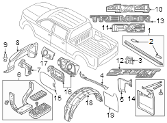 Image of Guard. Mud. Kit. Mud Flap Kit. Mud Guard. image for your 2009 Ford Fusion   