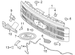 Image of Grille Emblem image for your 2023 Ford F-150   