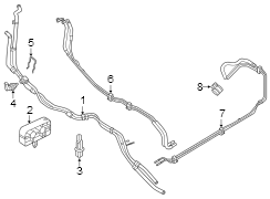 Image of Radiator Coolant Hose Clip image for your 2020 Ford Expedition   