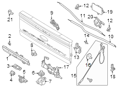 Image of Position sensor. SENSOR - TAILGATE STEP POSITIO. image for your 2024 Ford F-350 Super Duty  XLT Standard Cab Pickup Fleetside 