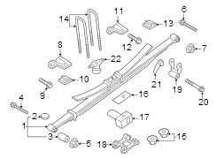 Image of Leaf Spring Spacer image for your Ford F-150  