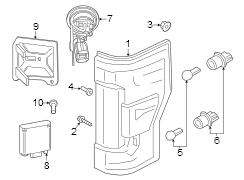 Image of Tail Light Assembly (Rear) image for your 2013 Ford Focus   