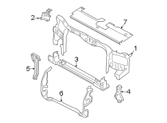 RADIATOR SUPPORT. (1/1)