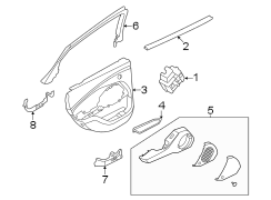 Image of Door Trim Molding (Upper, Lower) image for your 1984 Ford Ranger   