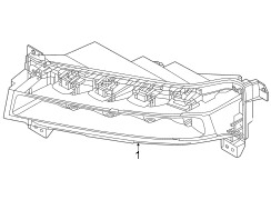 Image of Fog Light (Front) image for your 2023 Lincoln Navigator 3.5L EcoBoost V6 A/T 4WD L Livery Sport Utility 