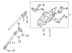 Image of Steering Column Tilt Motor image for your 1986 Ford F-150   