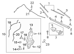 Image of Windshield Wiper Arm (Front) image for your 2013 Ford F-150 3.7L V6 FLEX A/T 4WD STX Extended Cab Pickup Fleetside 