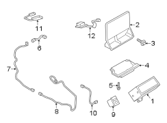 Image of Cable. A component used to. image for your Ford Bronco Sport  