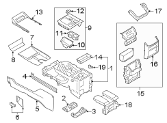 Image of Center Console (Front) image for your 2010 Lincoln Navigator   