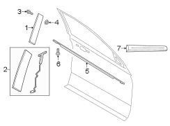 Image of Door Belt Molding image for your 2019 Ford F-150   