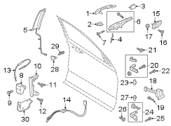 Image of Exterior Door Handle image for your 2000 Lincoln Continental   