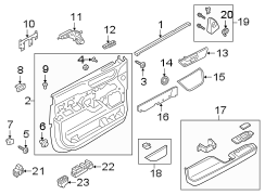 Image of Door Interior Trim Panel Cap image for your 2010 Ford E-150   