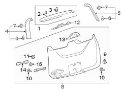 Image of Liftgate Trim image for your 2016 Ford Transit Connect 2.5L Duratec CNG A/T XLT Mini Cargo Van 