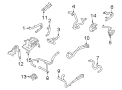 Image of HVAC Heater Hose Assembly image for your 2008 Ford Ranger   