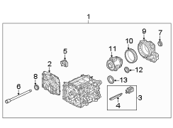 Image of Bearing. Axle. Differential Carrier. image for your 2020 Ford F-150 3.0L Power-Stroke V6 DIESEL A/T RWD XL Standard Cab Pickup Fleetside 