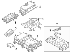 Image of Hybrid Voltage Converter Bracket image for your 2014 Ford F-150 5.0L V8 FLEX A/T RWD XLT Extended Cab Pickup Fleetside 