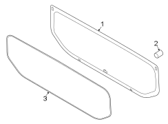 Image of Back Glass Seal (Rear, Upper, Lower) image for your 2000 Ford Excursion   