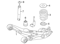 Image of Suspension Shock Absorber Mount Insulator image for your 2014 Ford Fusion   