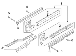 Image of Frame Side Member (Front, Rear, Lower) image for your Ford Explorer  