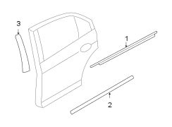 REAR DOOR. EXTERIOR TRIM. (1/1)