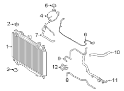 Image of Radiator Coolant Hose (Upper, Lower) image for your Ford Edge  