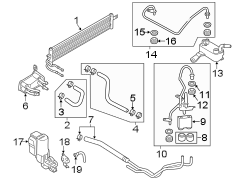 Image of Automatic Transmission Oil Cooler image for your 1996 Ford Explorer   