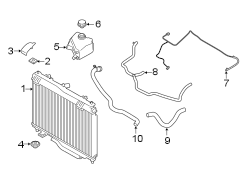 Image of Engine Coolant Overflow Hose (Lower) image for your 1986 Ford F-150   