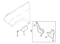 Image of Fender Molding (Rear, Upper, Lower) image for your 2014 Ford E-150   