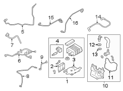 Image of Evaporative Emissions System Lines image for your Ford Fusion  