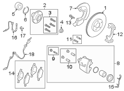 Image of Wheel Bearing Lock Ring image for your 2015 Lincoln MKZ   