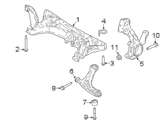 Image of Suspension Subframe Crossmember (Front, Lower) image for your 2006 Ford Focus   