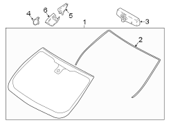 Image of Interior Rear View Mirror Cover (Upper, Lower) image for your 2007 Ford Escape   