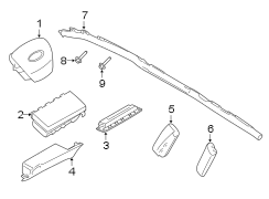 Image of Curtain Air Bag image for your 2002 Ford Expedition   